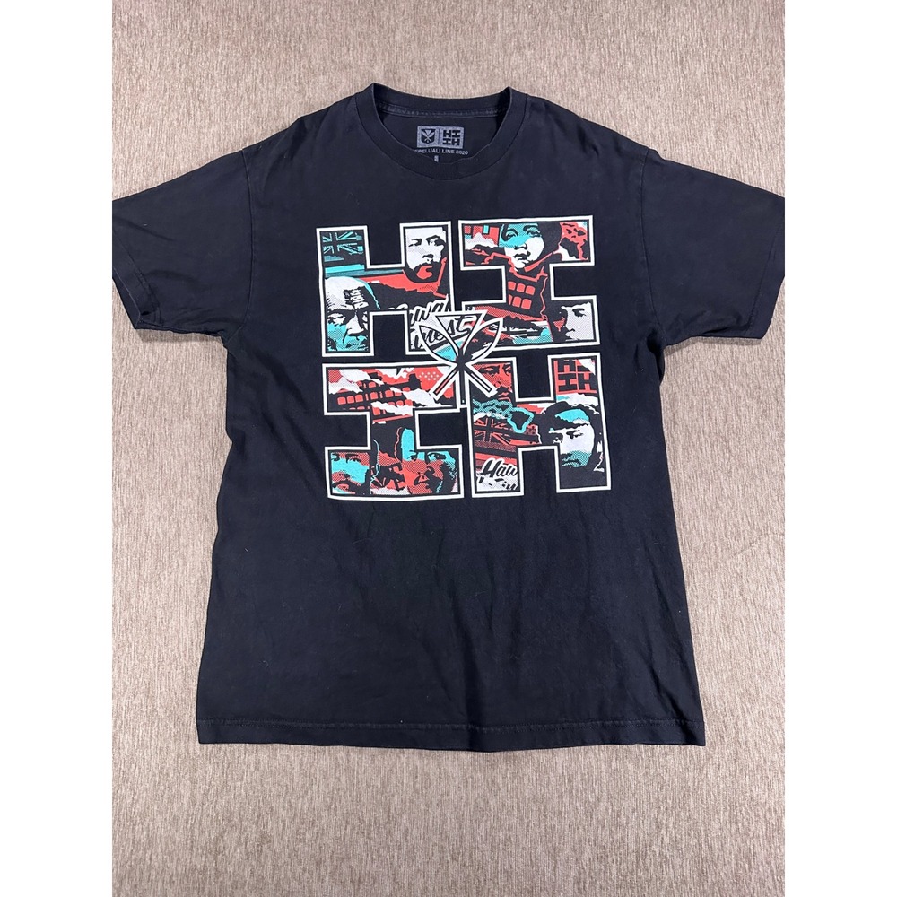 Hawaii Finest Pepeluali Line 2020 Graphic‎ T-Shirt Mens Large Black HI Finest